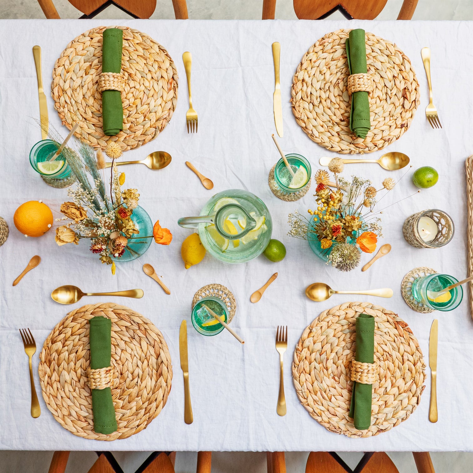 Sass & Belle Water Hyacinth Placemat - Life Before Plastic